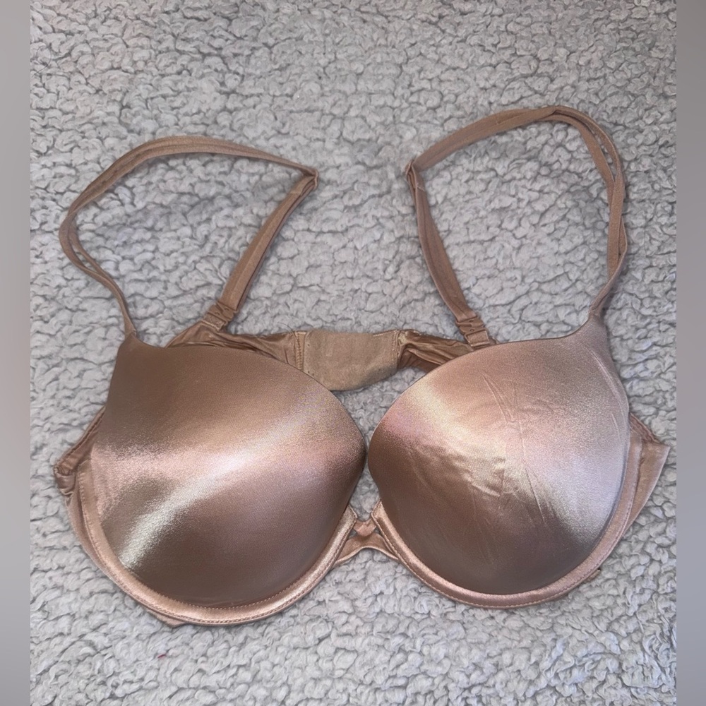 Victoria's Secret Tan Full-Coverage Bra with Adjustable Straps